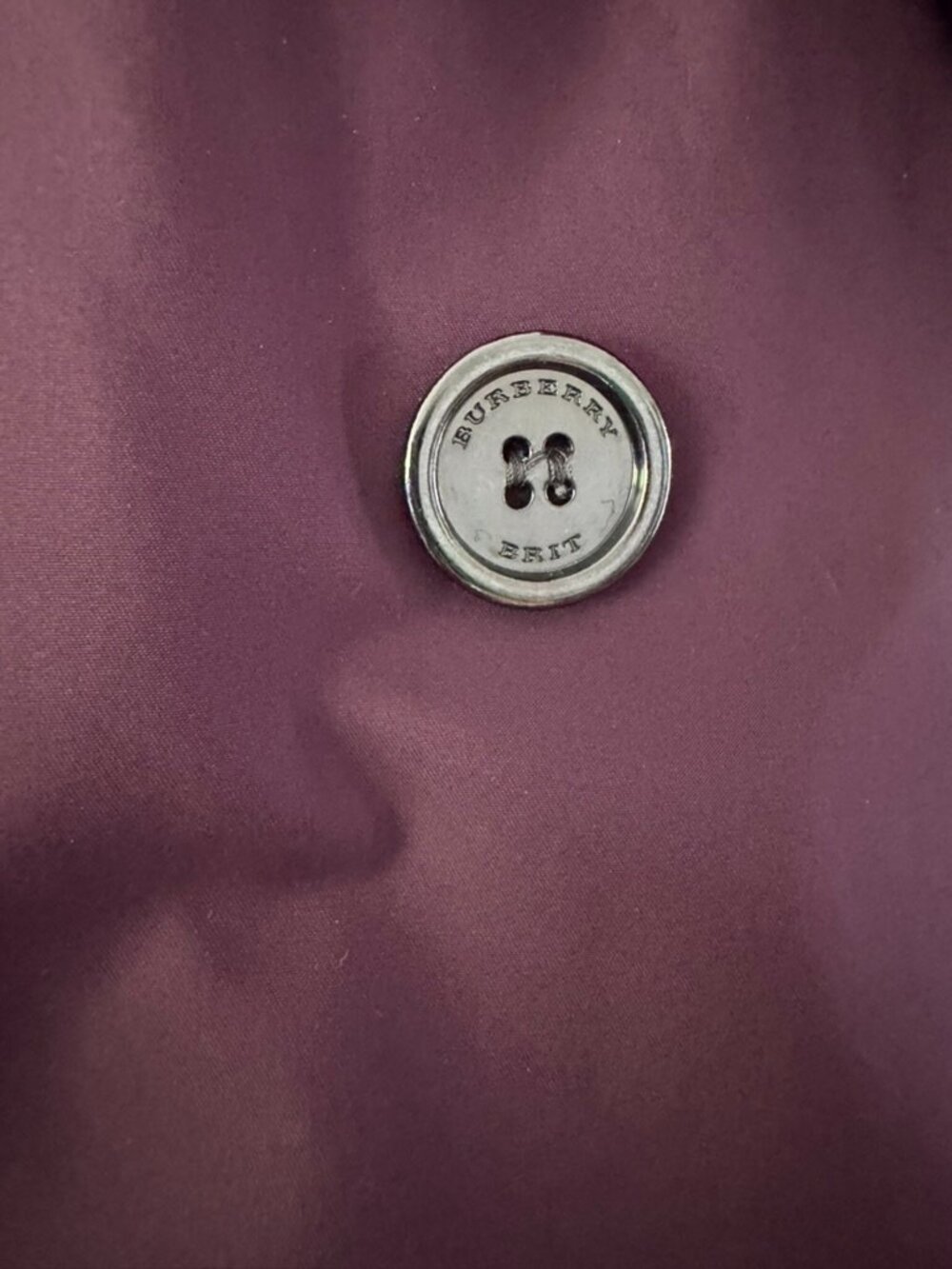 Purple Plum Burberry Trench Coat with Removable Interior - Picture 7 of 13